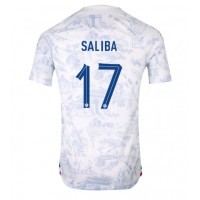 Frankrike William Saliba #17 Bortatröja VM 2022 Korta ärmar